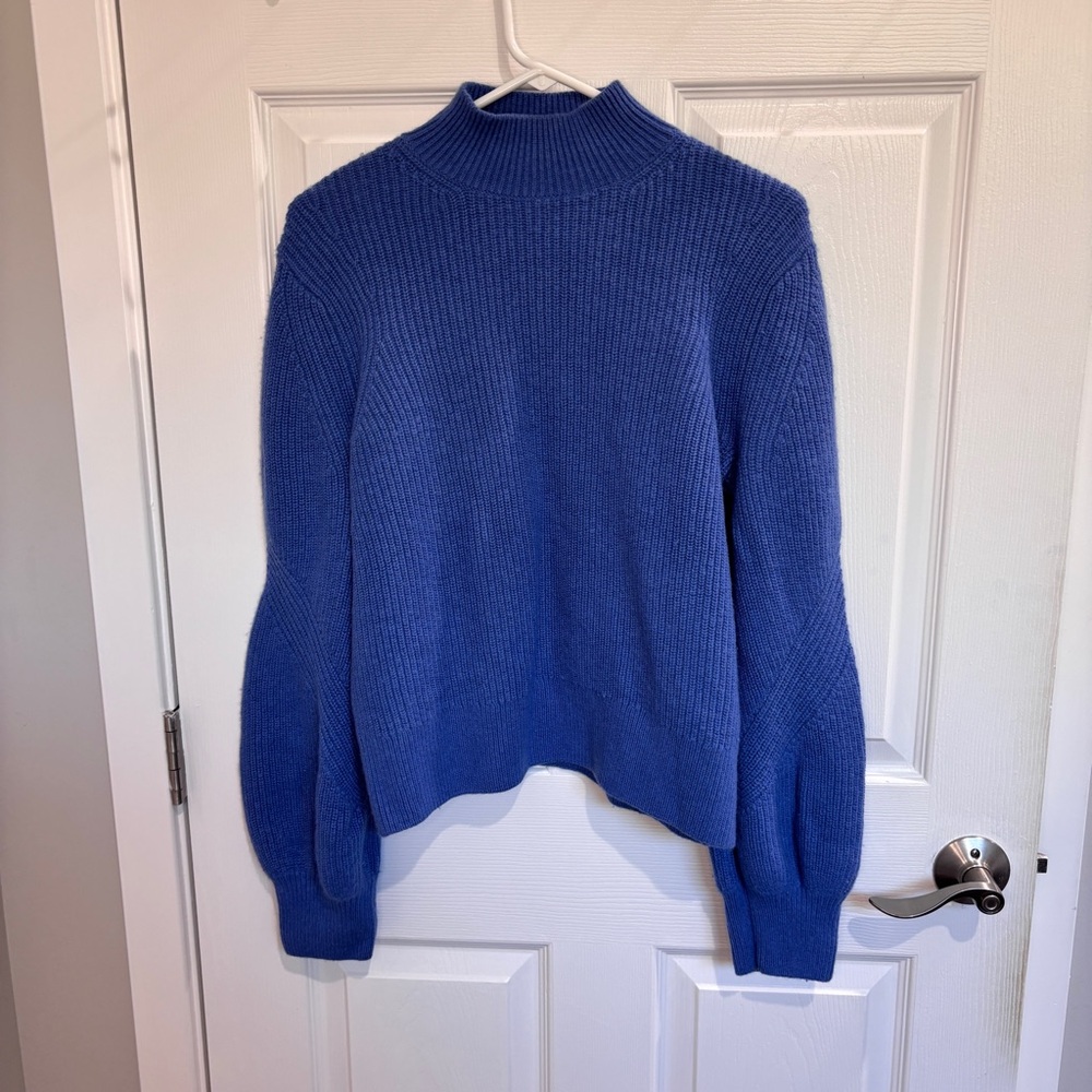 & other stories blue wool sweater